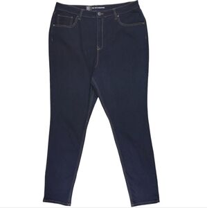 No Boundaries Womens High-Rise Dark Wash Skinny Jeans Size 19